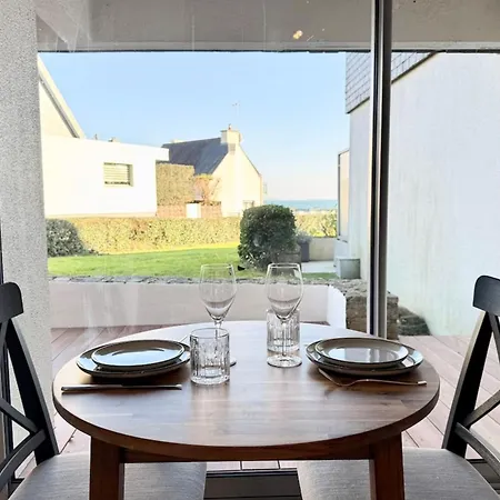 Apartment T3 Cosy Renove - Terrasse - Face A L'ocean Ploemeur